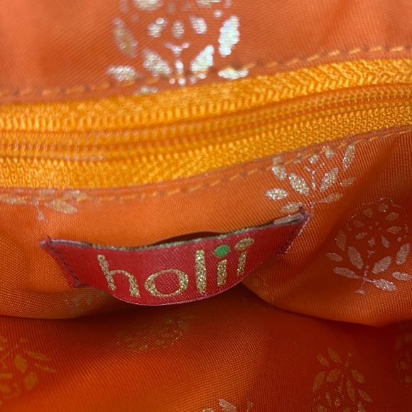 Holii Colorful Floral Tooled Leather Kakatiya Work Day Hand Bag Purse EUC - Picture 6 of 9